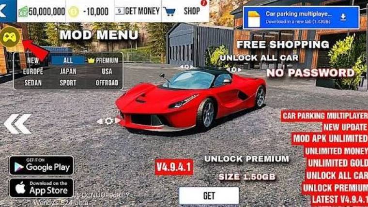 Car Parking Multiplayer MOD APK Unlocked Everything