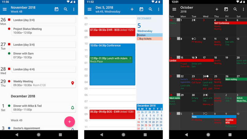 acalendar android calendar